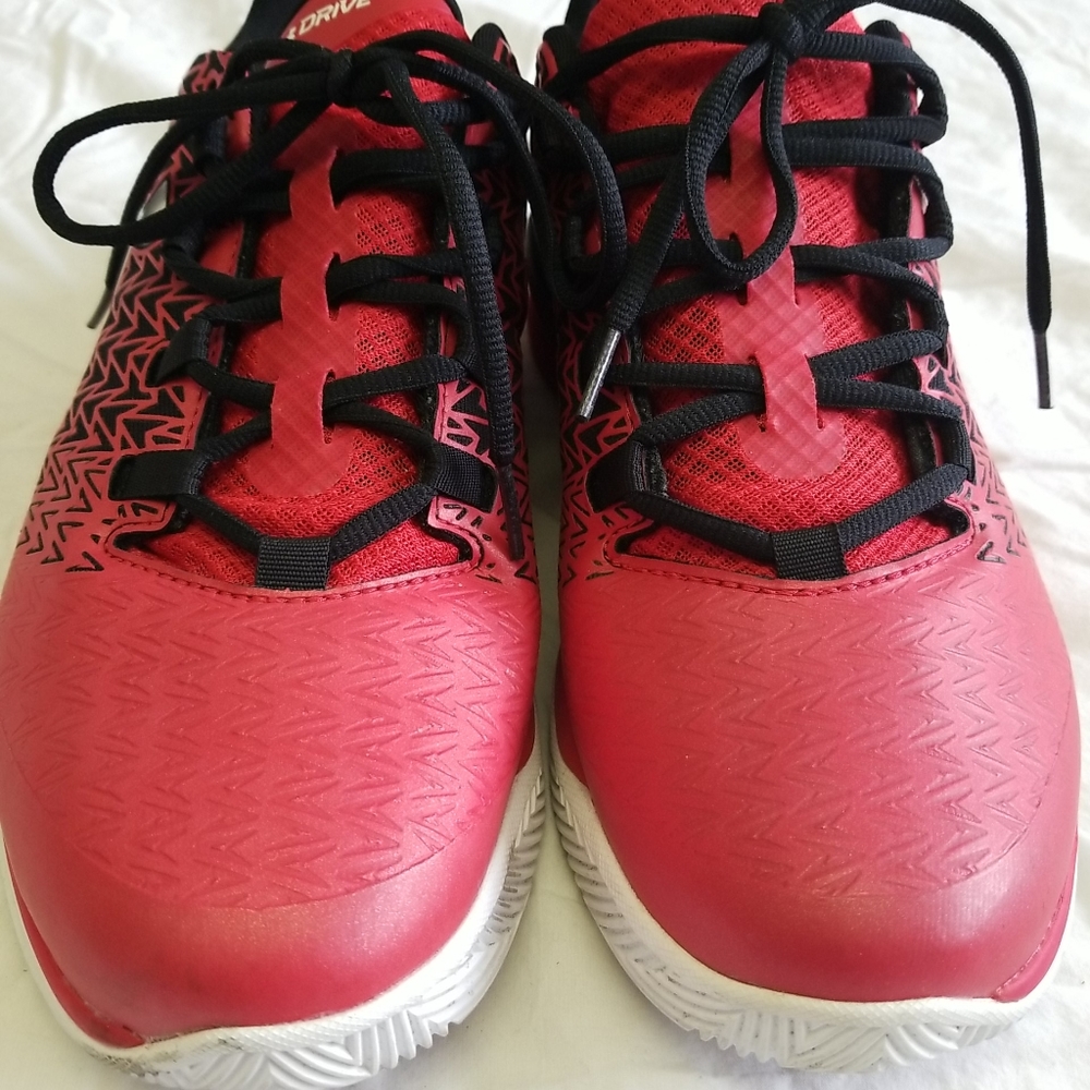 Under Armour Mens Athletic Shoes Black/Red US10.5